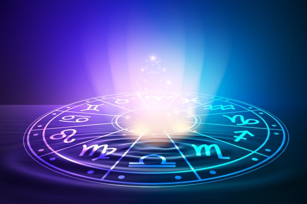 zodiac signs inside of horoscope circle