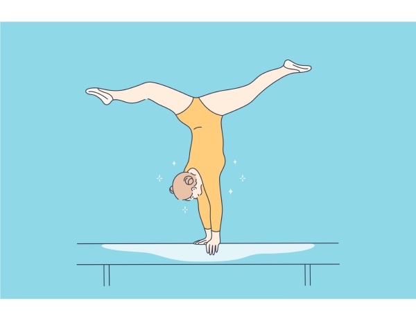 sport perfomance gymnastics concept