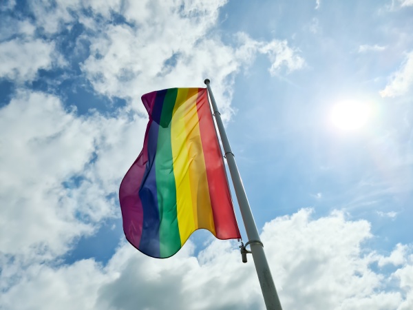 rainbow pride flag illustration lgbt