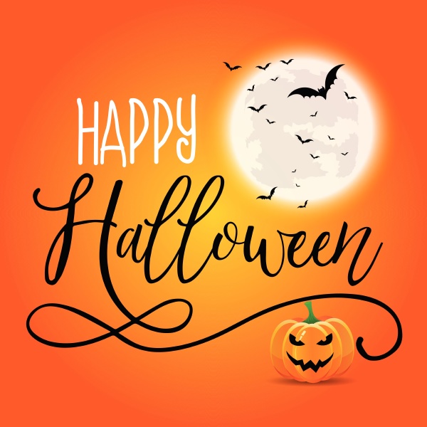halloween background with decorative text 3008
