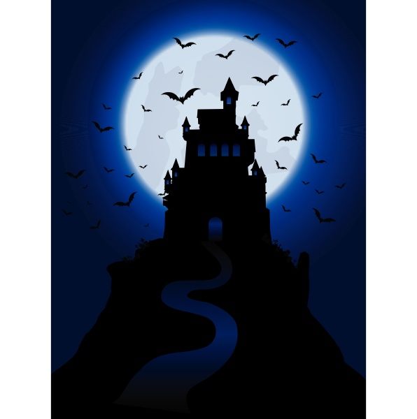 halloween haunted house background