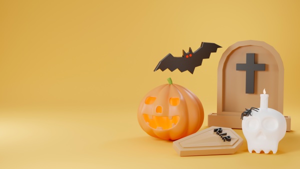 cute gravestone pumpkin ghost candle