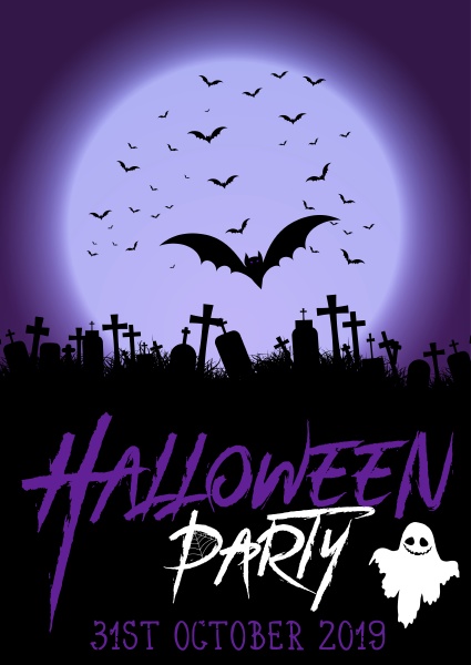 background for halloween party poster