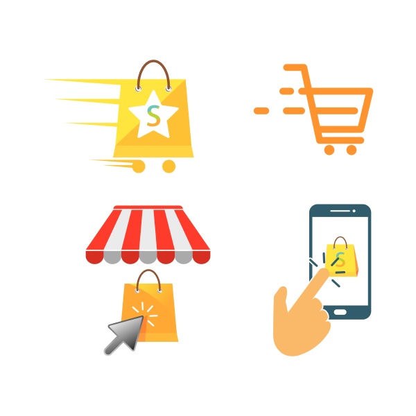online shopping concept vector illustration