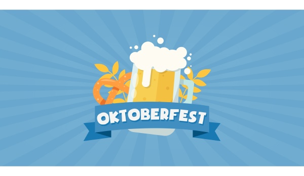 oktoberfest bavaria beer illustration background festival