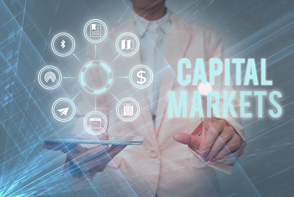 conceptual display capital markets concept