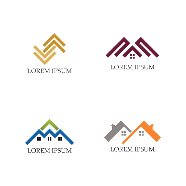 home logo and symbols icons template