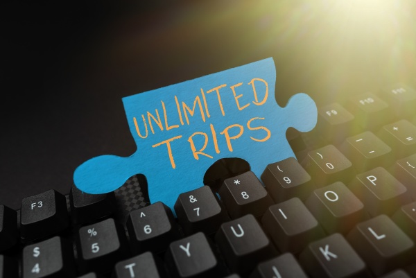 writing displaying text unlimited trips