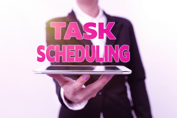inspiration showing sign task scheduling