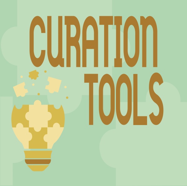text caption presenting curation tools