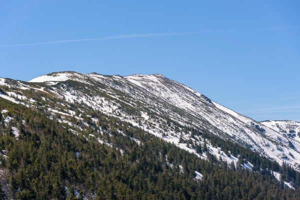 landscape of babia gora with diablak
