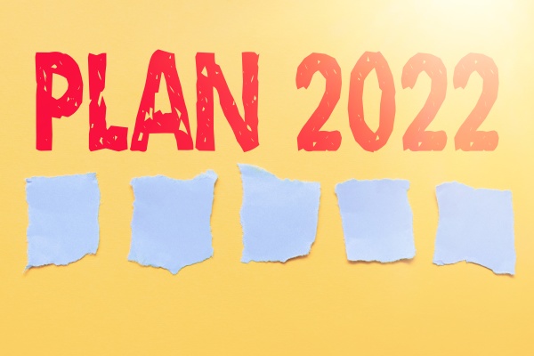 handwriting text plan 2022 business