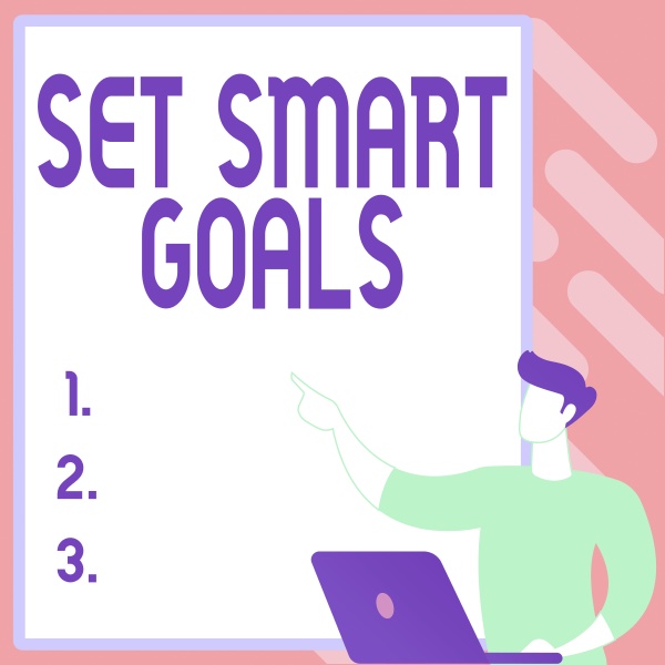 writing displaying text set smart goals