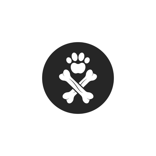 paw vector icon of pet
