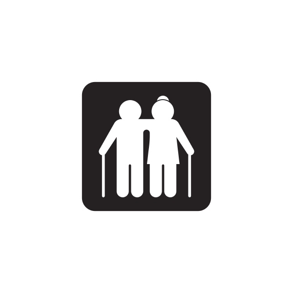 elderly people icon vector illustration design