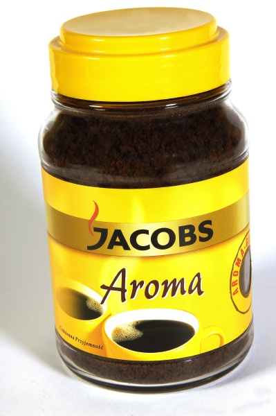 jacobs aroma coffee on a white