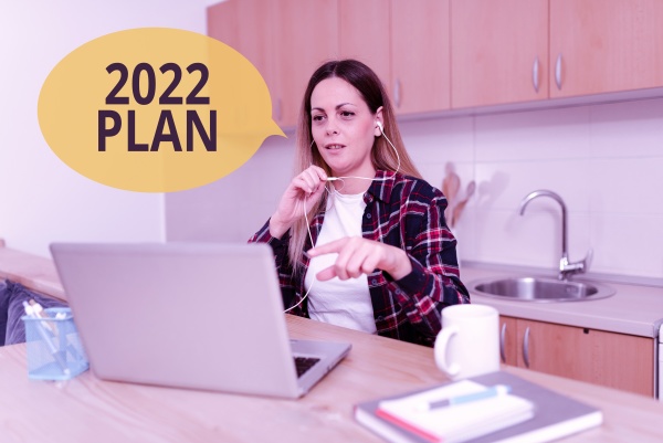 text showing inspiration 2022 plan