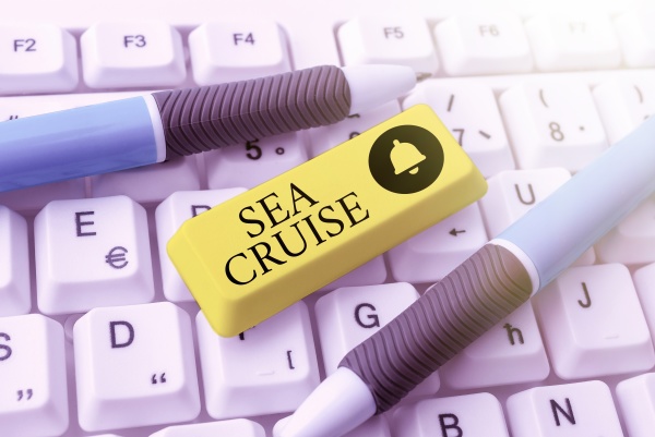 conceptual caption sea cruise business
