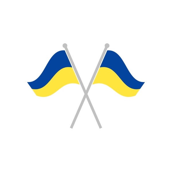 ukraine flag vector icon illustration design