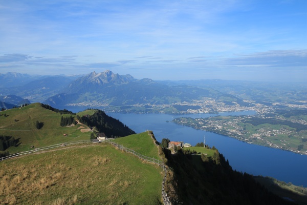 view of lucerne from mount rigi