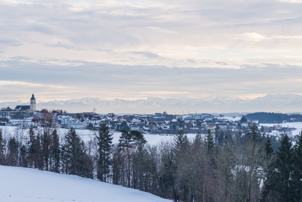 panorama in winter landscape