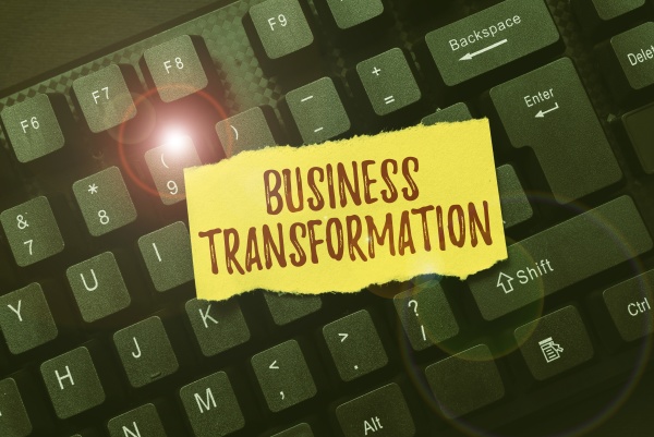 conceptual caption business transformation business