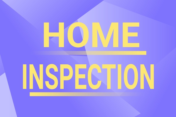 hand writing sign home inspection