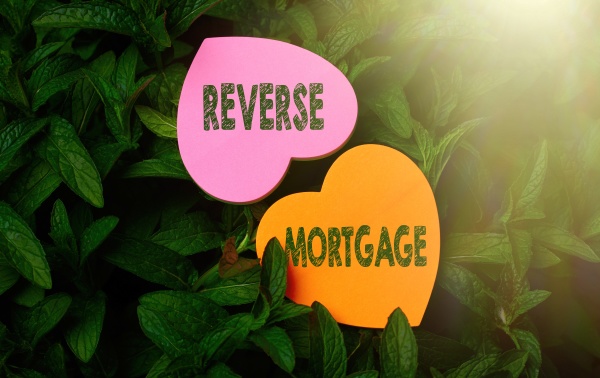 sign displaying reverse mortgage business