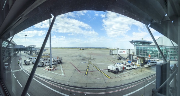 panorama of marseille airport
