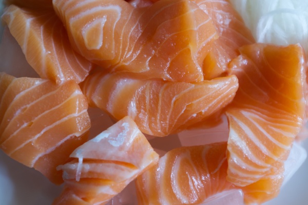 japanese menu is salmon sashimi