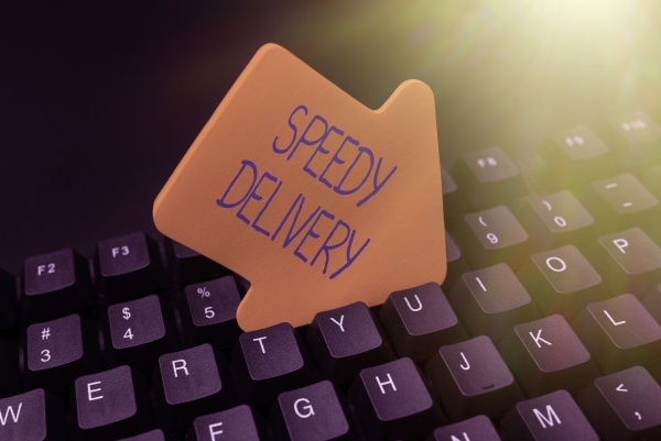 handwriting text speedy delivery business