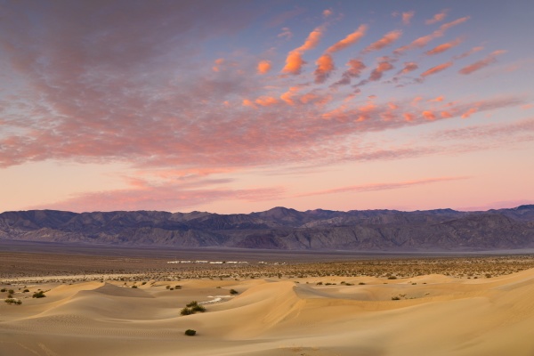 mesquite flat sand dunes at sunsrise