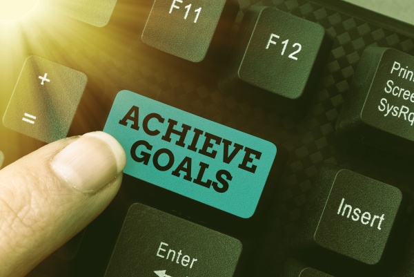 writing displaying text achieve goals