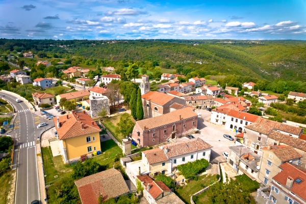town of barban on picturesque istrian