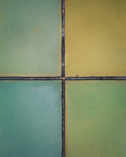 aerial view of an abstract blue