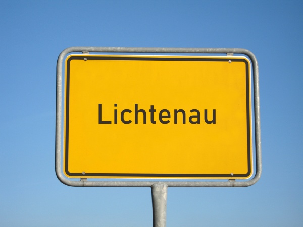place name sign lichtenau