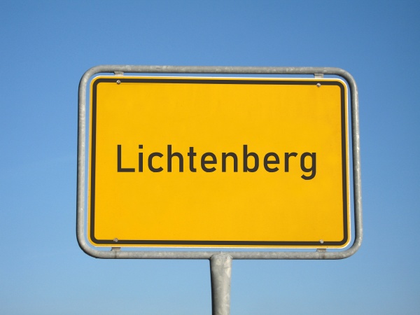 place name sign lichtenberg