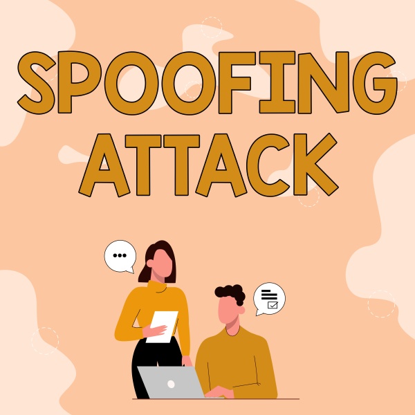 text caption presenting spoofing attack