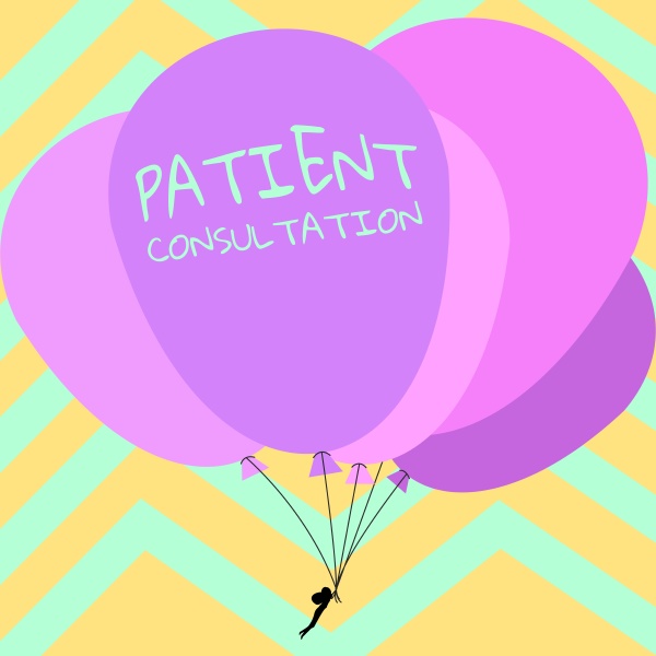 conceptual caption patient consultation word