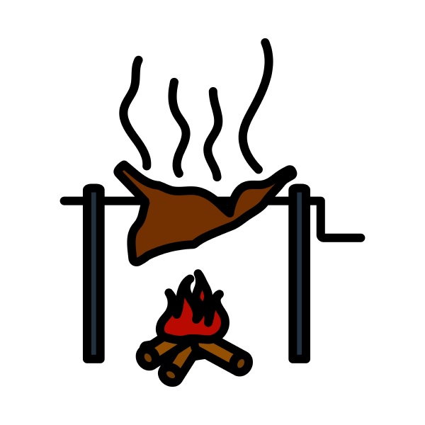 icon of roasting meat