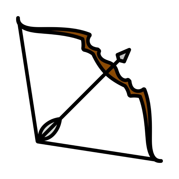 icon of bow and arrow