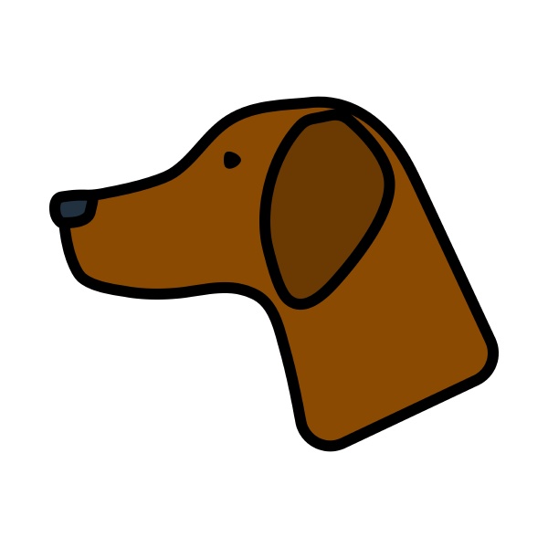 icon of hinting dog had