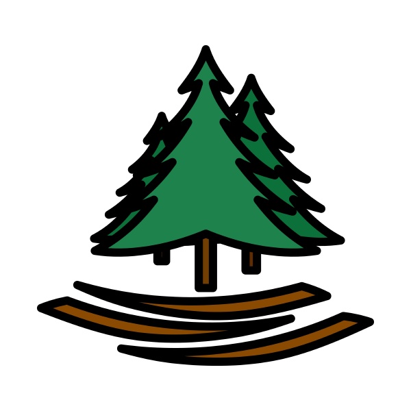 icon of fir forest