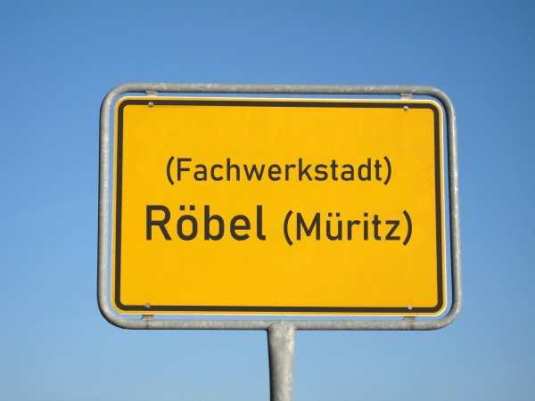 place name sign roebel mueritz