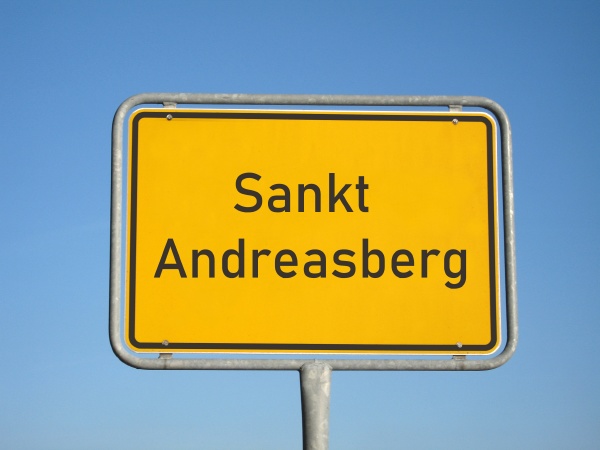 place name sign sankt andreasberg