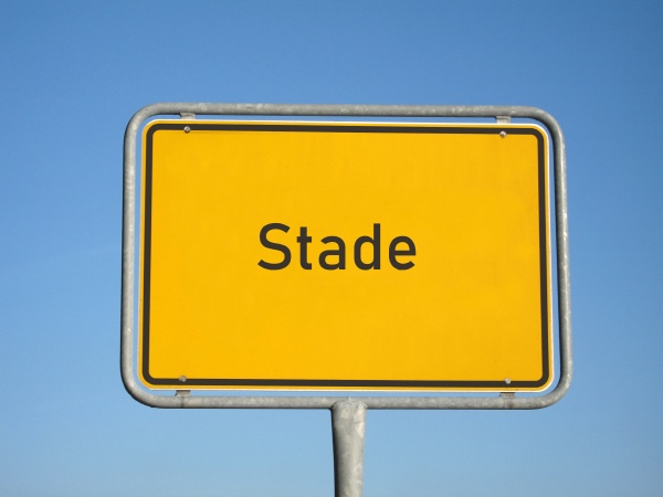 place name sign stade