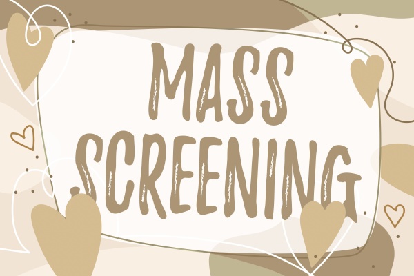 inspiration showing sign mass screening