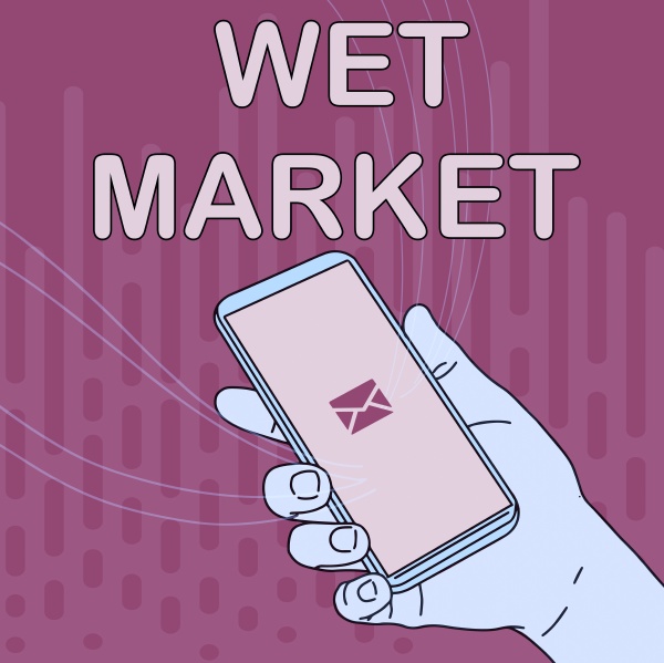 conceptual caption wet market concept
