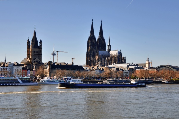 cologne on the rhine in germany