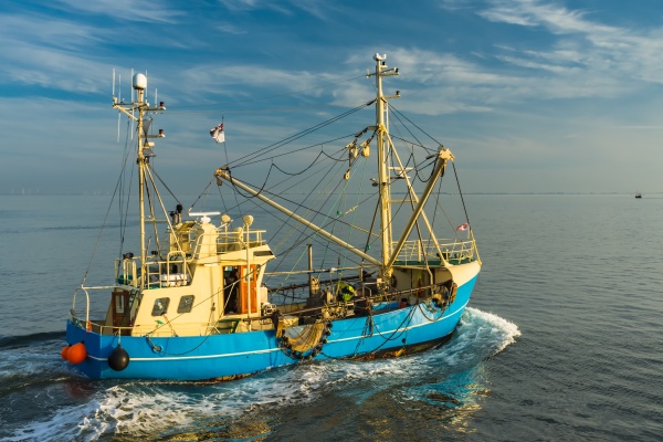 fishing boat on the north sea